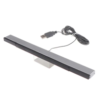 Wii Sensor Bar Wired Receivers IR Signal Ray USB Plug Replacement for Nitendo