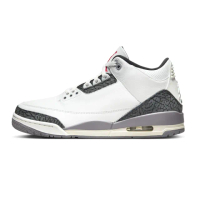 【NIKE 耐吉】休閒鞋 Air Jordan 3 Retro Cement Grey 水泥灰 爆裂紋 男鞋 CT8532-106