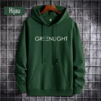 sweter hoodie pria wanita greenlight tebal lembut Fleece Sweater Distro