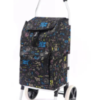 Women 'S Shopping Cart Foldable Premium Shopping Basket Ladder Trailer Portable Trolley Shopping Bag