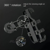 Dudukan HP Stang Motor Handlebar Holder Adjustable Rotation Handphone