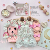 NEW Dress & Romper Shabby Chic Series 0-9 bulan | Newborn Baby Gift Set | Hampers Baby | Kado Lahira