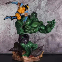 Hot toys Marvel Anime X-Men Wolverine vs. Hulk large size scene Immovable statue Hobby Collectible Model Toy decoration gifts