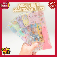 PAKET STIKER PRANGKO CUTE GIRL FREE PERATA STIKER UNIK LUCU MURAH COD