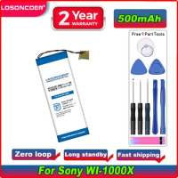 LOSONCOER 500mAh New For Sony WI-1000X WI-1000XM2,WI-C400 Headset Battery