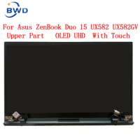 15.6" OLED FOR ASUS ZenBook Duo 15 UX582 UX582lR UX582l Display Panel Lcd Touch Screen Digitizer Assembly Upper Half Part