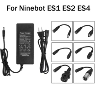 Portable E-Scooter Battery Charger For Xiaomi M365 Pro 1s 42V 2A EU US UK AU Plug with 6 Adapter Cables For Ninebot ES1 ES2 ES4