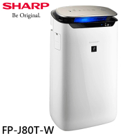 SHARP 夏普 19坪 自動除菌離子空氣清淨機(FP-J80T-W)