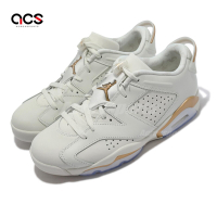 Nike 休閒鞋 Air Jordan 6 Retro Low 經典 喬丹 男鞋 中國新年 氣墊 皮革 白 金 DH6928073