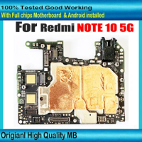 Global Version For Redmi Note 10 5G Motherboard Full Chips Logic board Good Working Mainboard For Redmi Note 10 5G