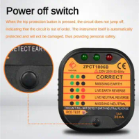 Socket Tester User Friendly Reliable Power Socket Testing Detect Faults Easily Ensure Electricity Safety Quick And Easy Testing