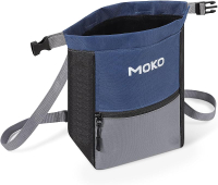 MoKo Chalk Bag for Rock Climbing Large Capacity Climbing Chalk Bag with Magnetic Snap and Zipper Poc