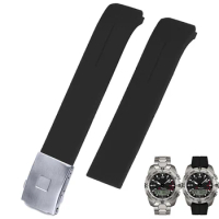 20mm 21mm Silicone watch strap For Tissot 1853 Tengzhi T-Touch original T013 Rubber watch band T047T081T33 Watch accessories
