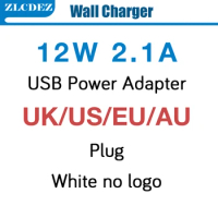 200pcs/lot* 2.1A 12W EU UK US AU plug AC Wall Charger usb Power Adapter For iPhone, for ipad, for samsung universal phone