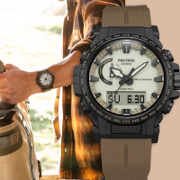 CASIO 卡西歐 PRO TREK 登山系列太陽能戶外手錶 新春送禮 PRW-61LD-5