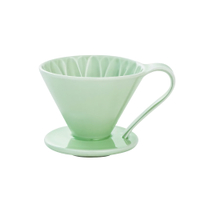 日本CAFEC 花瓣型陶瓷濾杯1-2杯-綠色《WUZ屋子》花瓣型 陶瓷 濾杯 咖啡濾杯 咖啡