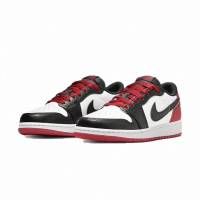 NIKE 耐吉 Air Jordan 1 Retro Low OG GS 黑紅 黑腳趾Black Toe 大童 女鞋 休閒鞋 CZ0858-106