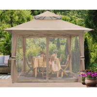 Canopy, Pop Up Gazebo 11x11- Outdoor Canopys Tent with Mosquito Netting for Garden Backyard, Canopy