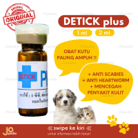 DETICK PLUS 1ml 2ml Obat Kutu Tetes Anjing Kucing Hewan 0-10kg dan 10-20kg De Tick Original Thailand