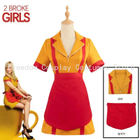 Movie 2 Broke Girls Cosplay Costume Sexy Dress Fantasia Women Performance Costumes for Girls Hallowe