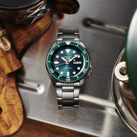SEIKO 精工錶 4R36-07G0M(SRPD61K1) SKX 運動時尚潮流機械腕錶 綠色面 42.5mm_SK037