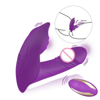 Wearable Butterfly Dildo Vibrator Adult Sex Toys For Women G Spot Clitoris Stimulator Wireless Remote Control Vibrator Panties
