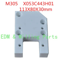 CNC Wire EDM Part M305 X053C443H01 Cermatic Isolator Plate 113X80X30mm For EDM Spark Machine DWC-110H1,200H1,110HA,200HA Service