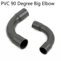 1PC I.D 20-110mm PVC 90 Degree Big Elbow Aquarium Fish Tank Plastic Joints Water Garden Irrigation Pipe Fittings Adapter