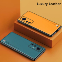 Luxury Leather Case For Xiaomi 12 Lite Case Stylish Phone Cover For Xiaomi Mi 12X 12 Pro 12SPro Mi12X Mi12 Mi12S Silicone Bumper