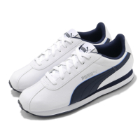 Puma 休閒鞋 Turin 復古 低筒 女鞋 基本款 皮革鞋面 穿搭推薦 板鞋 白 藍 36011602