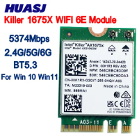 Killer 1675x AX Dual Band 2.4Gbps WI-FI 6E Wireless AX210 Wifi Card AX210NGW 802.11AX BT5.3 Laptop For Windows 10