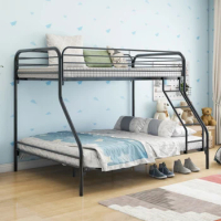 Bunk bed, mother and child bed, double bed, metal bunk bed with reinforced guardrail