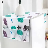SK-C116 Cover Penutup Kulkas Anti Air Sarung Alas Taplak Kulkas Waterproof Dgn Tempat Penyimpanan DA