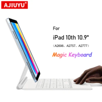 Magnetic Magic Keyboard For iPad 10 10th Generation 10.9" 2022 Smart Case TrackPad Touch Backlit Keyboard German Spanish Arabic