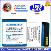 100% Original LOSONCOER 1800mAh DMW-BLG10 BLG10 DMW-BLE9 For Panasonic LUMIX GF5 GF6 GX7 LX100 GX80 GX85 DC-ZS70 ZS60 ZS100
