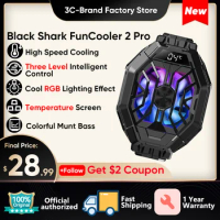 Black Shark Fun Cooler 2 Pro Funcooler Liquid Cooling With Temperature Display for IPhone Xiaomi Redmi Black Shark ROG 5 Phone