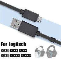 Replacement USB Charging Data Cable Extension Cord for logitech G635 G633 G933 G935 G633S G933S Headsets