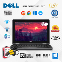 (Refurbished) DELL LAPTOP | Warranty 18 Month | 2 in 1 Tablet Laptop | FLIP 360 l TOUCH SCREEN | 4GB
