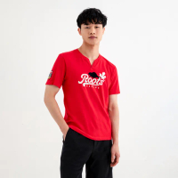 【Roots】Roots 男裝- ROOTS CANADA修身短袖T恤(紅色)
