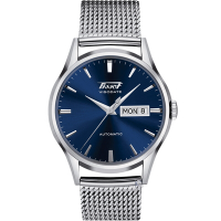 TISSOT 天梭 官方授權1957 復刻自動機械腕錶 T0194301104100/藍