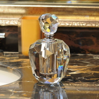 香水瓶空瓶擺件辦公室西餐廳家居裝飾品美式水晶小桌擺現代簡約