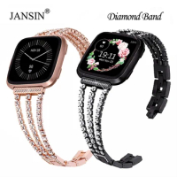Women Strap For fitbit versa 3 Watchband Diamond Bracelet For Fitbit Versa /Versa 2 /Versa Lite/Versa SE Bling Replacement Band