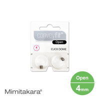 Mimitakara耳寶 Conveyfit ★ Click dome open 耳塞 [C1/I1助聽器專用] [佩戴舒適] [多種尺寸]
