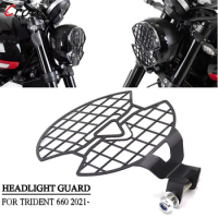 2021 NEW Motorcycle Accessories For Trident 660 Trident660 Headlight Guard Protector Grill Cover