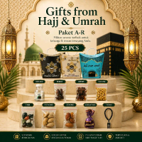Oleh-Oleh Haji dan Umroh isi 25 pcs kemasan dus tali / hampers souvenir khas arab Gift Food Snacks M