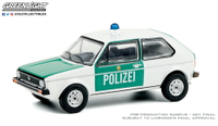綠光1:64 1974 Volkswagen Golf Mk1 Germany Polizei Solid Pack