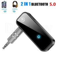 Essential-Receiver 3.5mm Jack Reciever Handsfree Adapter 2 in 1 Bluetooth 5.0 Wireless For Car Music