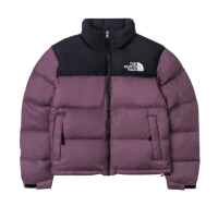 【The North Face】北臉 外套 女款 運動連帽外套 羽絨外套 防潑水 W 1996 RETRO NUPTSE 黑紫 NF0A3XEO53I