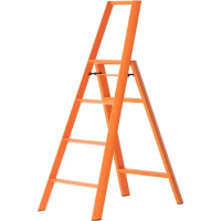 Hasegawa Ladders Lucano Step Ladder, 4-Step Orange