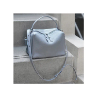【Darker Than Black】Mini Valley Cube Shoulder 迷你方型軟包/礦物藍(斜背包/側背包/單肩包/